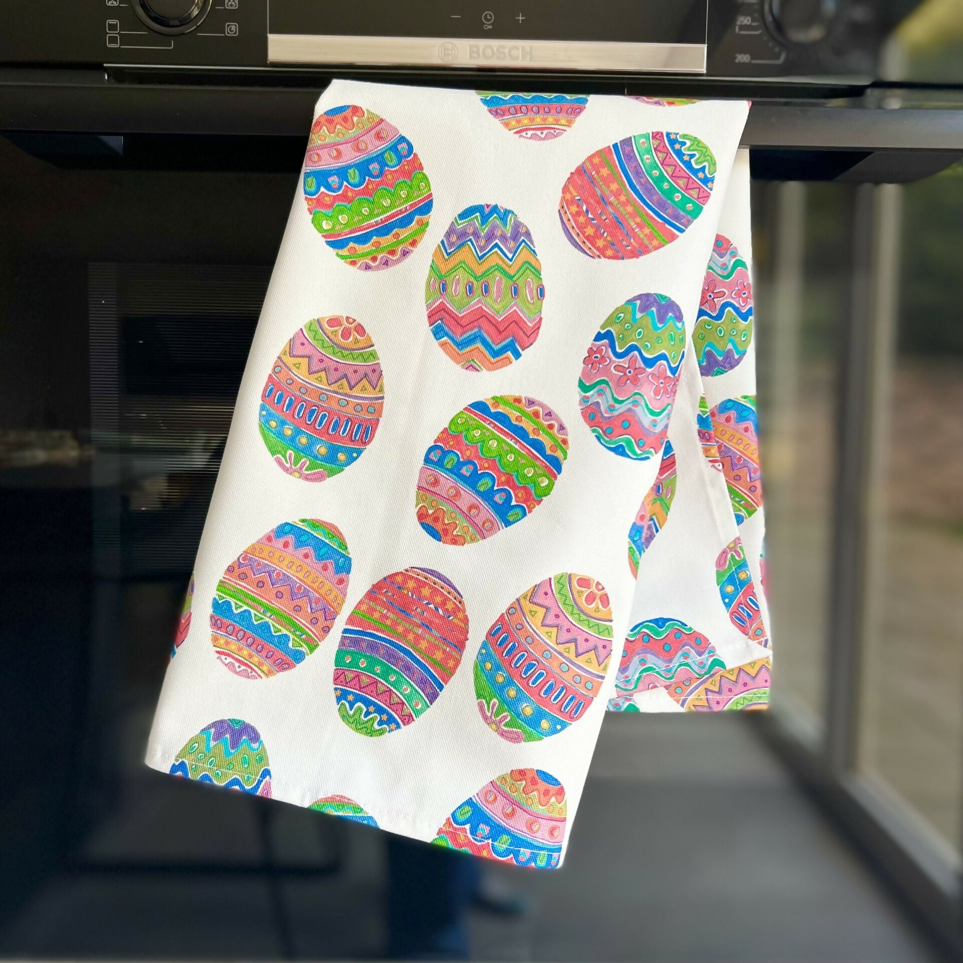 easter egg tea towel 13