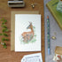 roe deer any occasion card