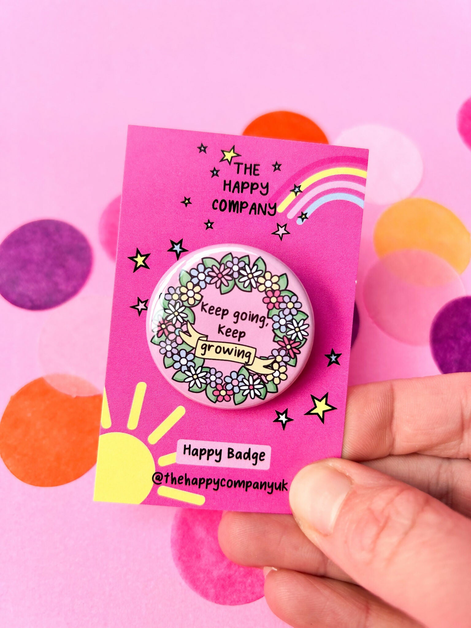 Keep Going Keep Growing Badge