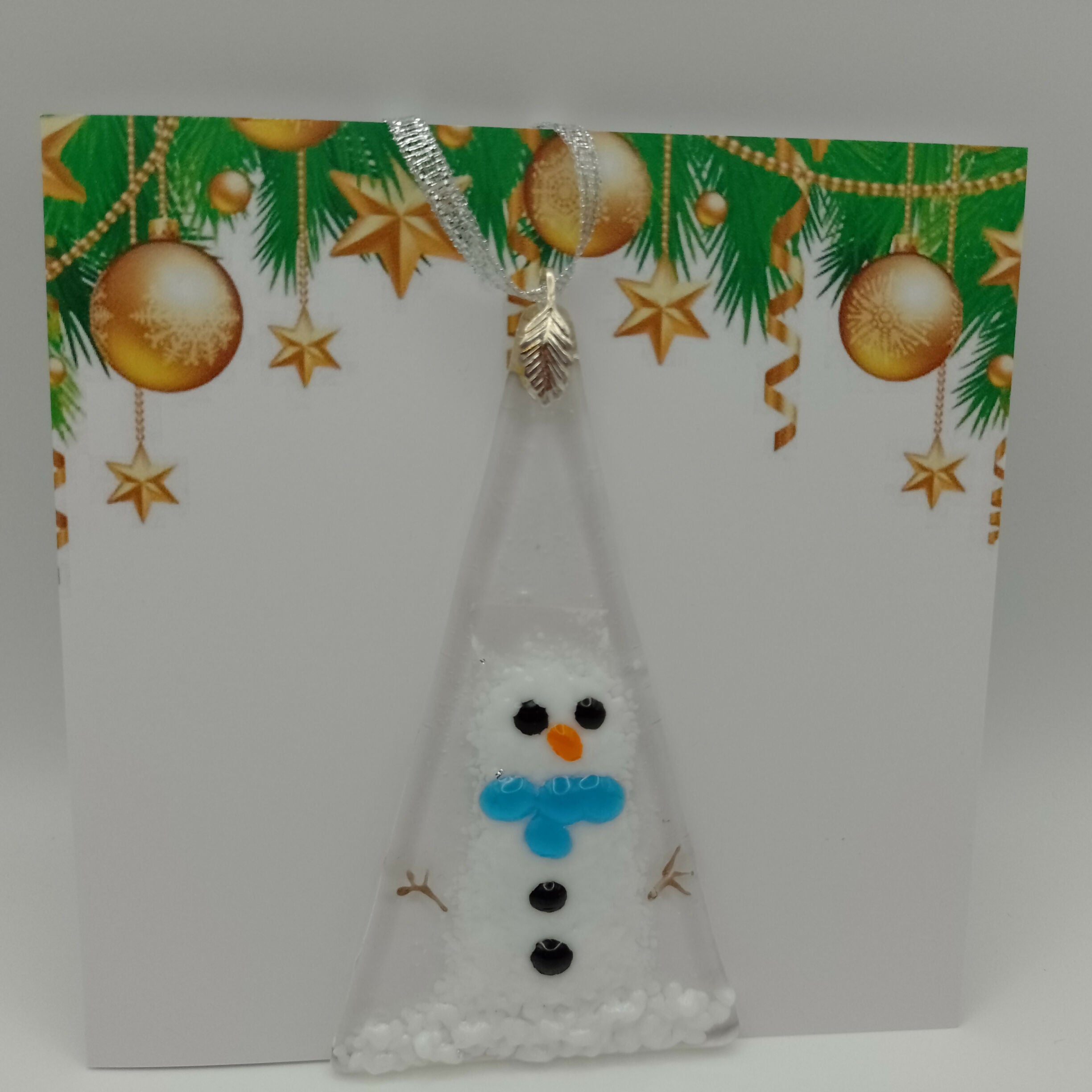 Fused Glass Christmas Card