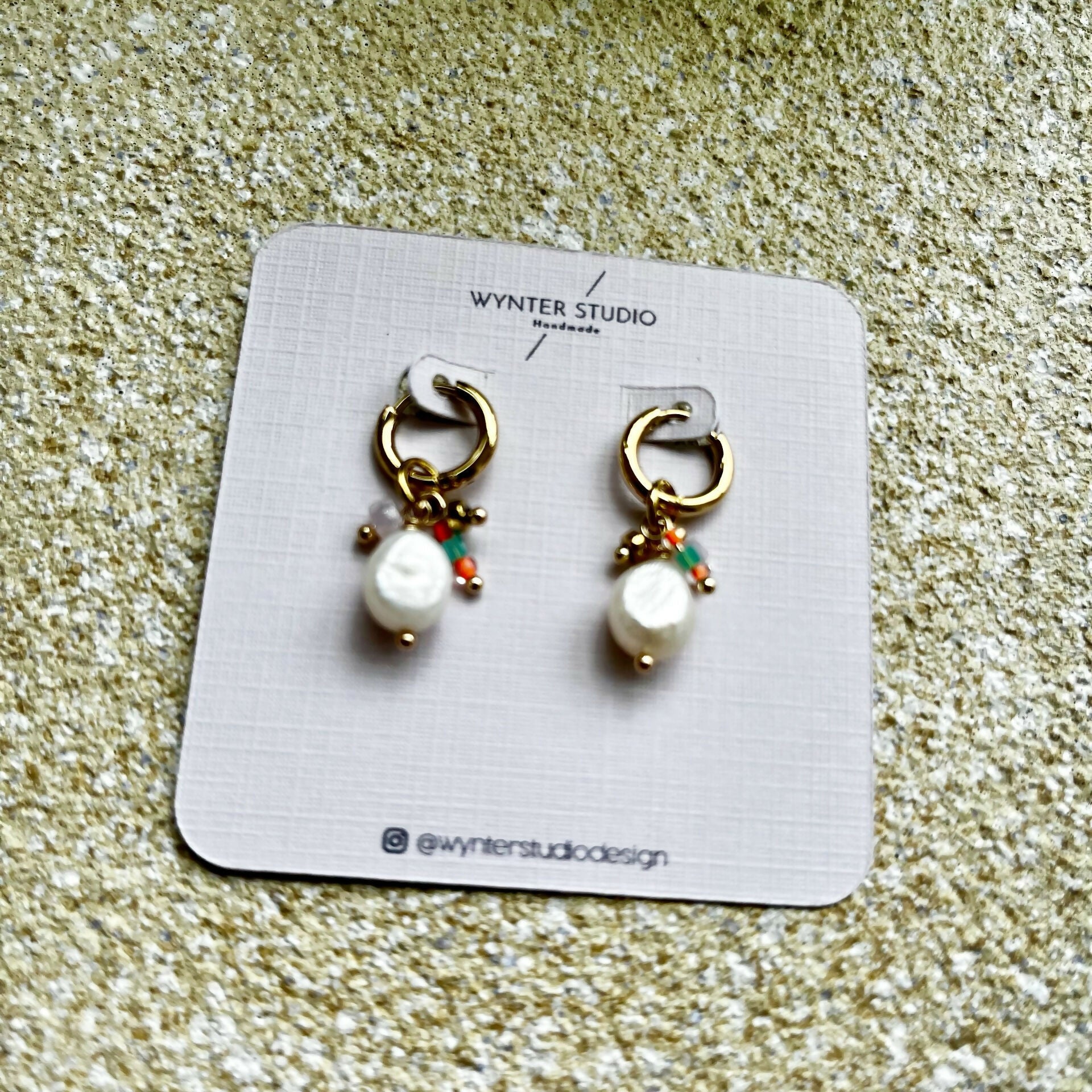 Raw Pearl Earrings