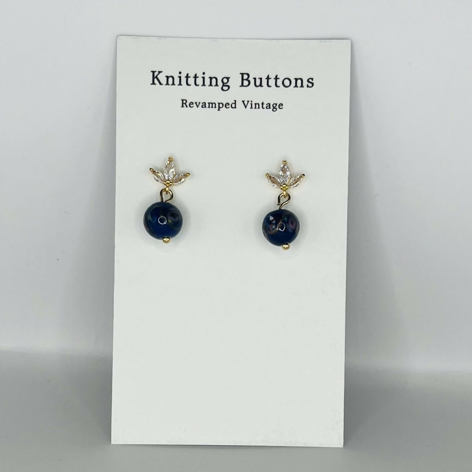 Revamped Vintage Earrings - Deco Stud