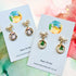 Handmade Christmas Penguin Or Trees Baubles Resin Earrings With Bow Studs