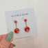 Double Circle 2 in 1 Drop Earrings