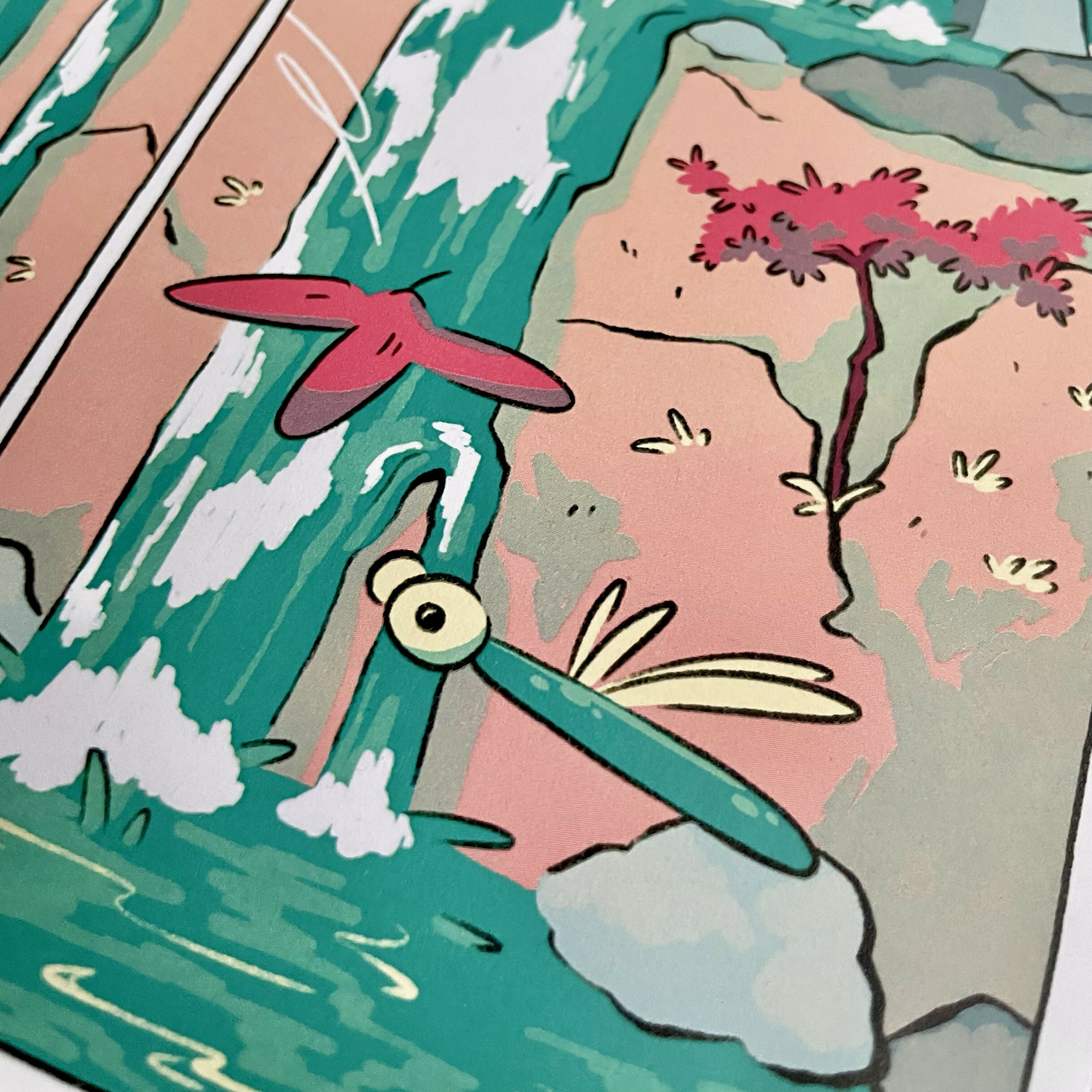 The Quiet Cascade A4 Print