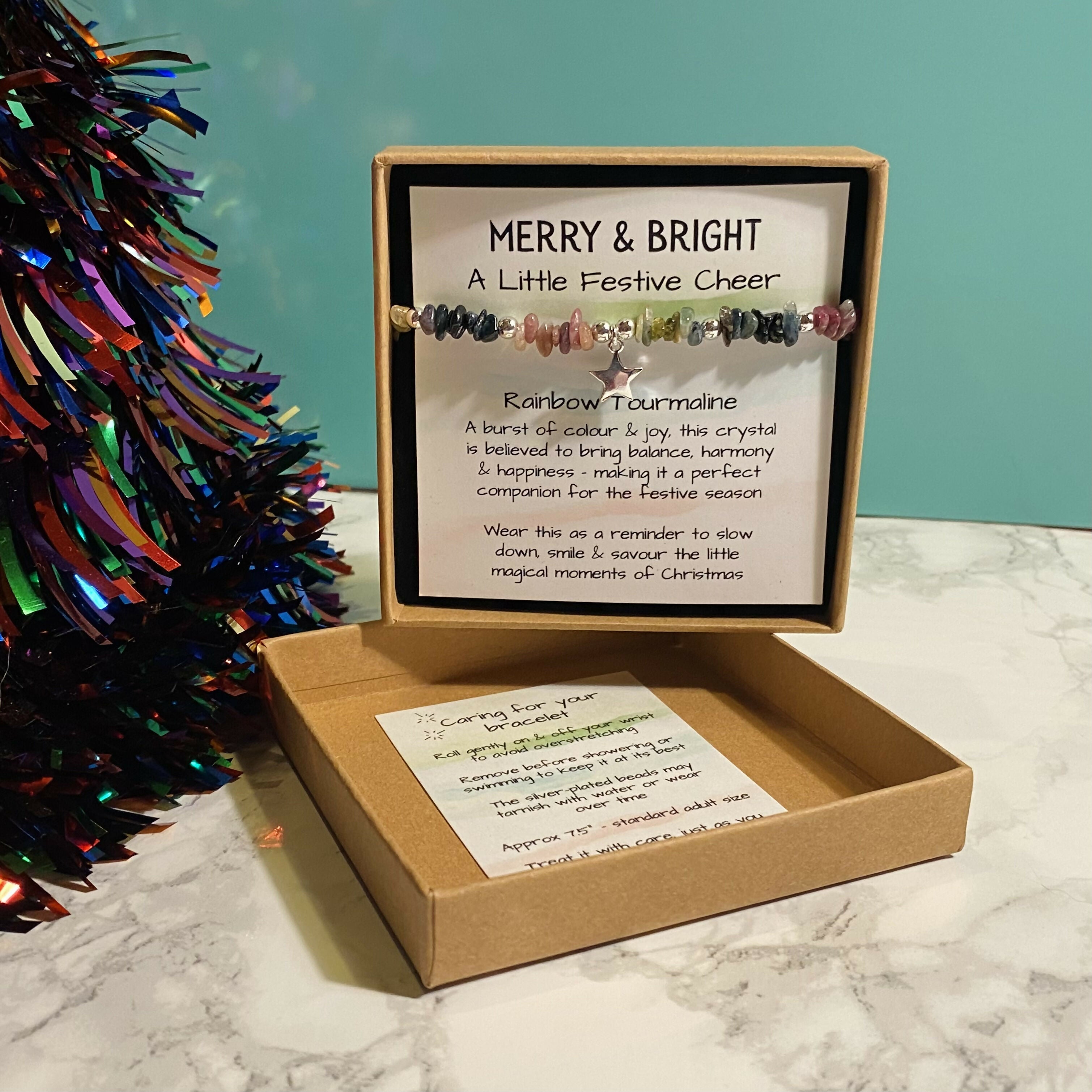 Festive Collection - Crystal Bracelet - Tourmaline