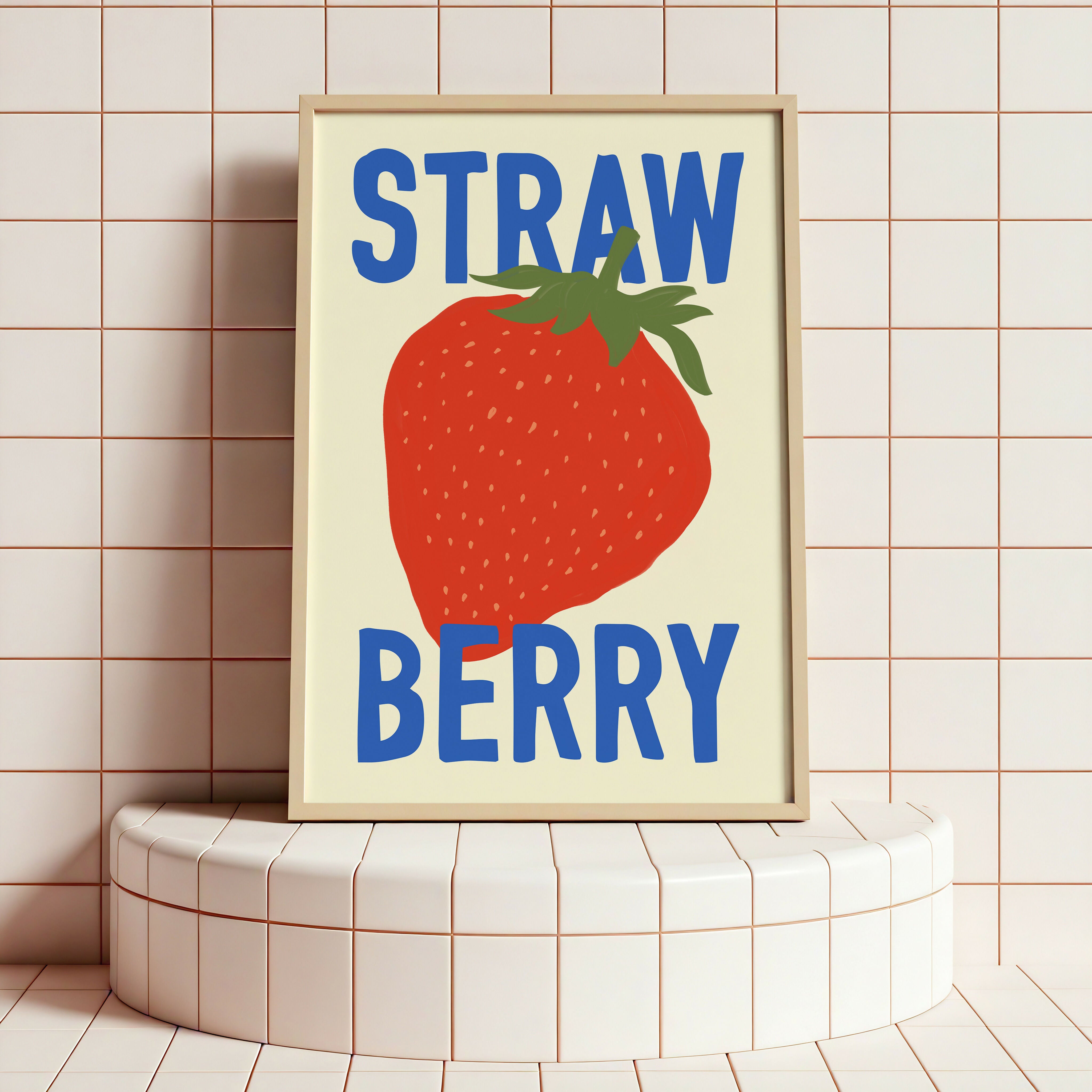 Strawberry Illustration Print