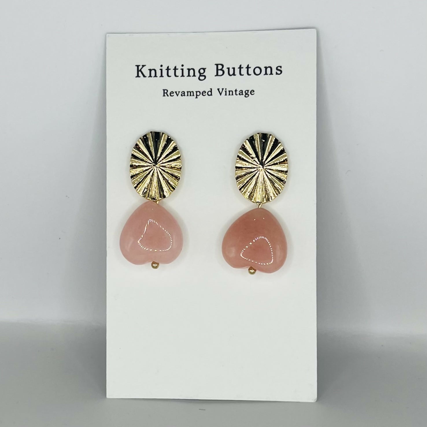 Revamped Vintage Earrings - Oval Star Burst