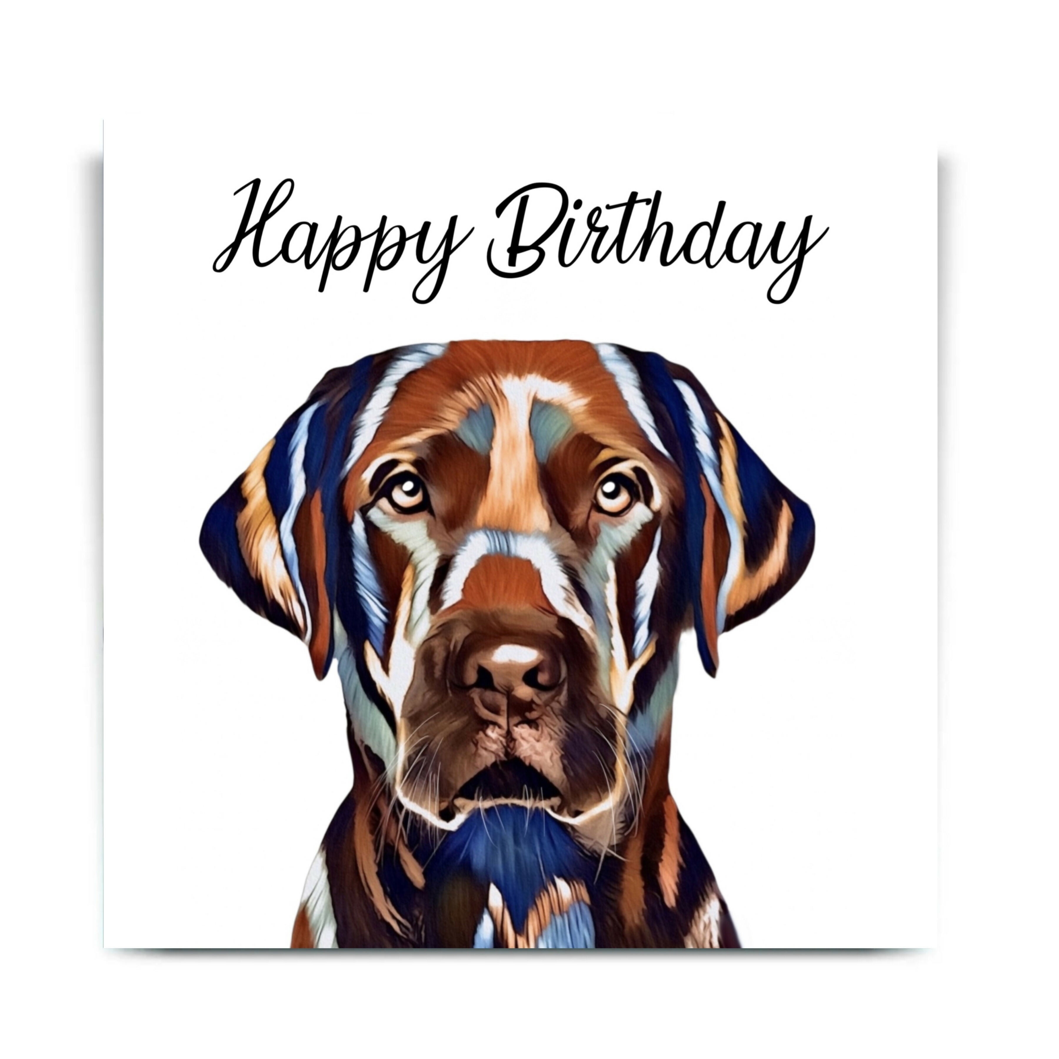 LABRADOR DOG GREETINGS CARD