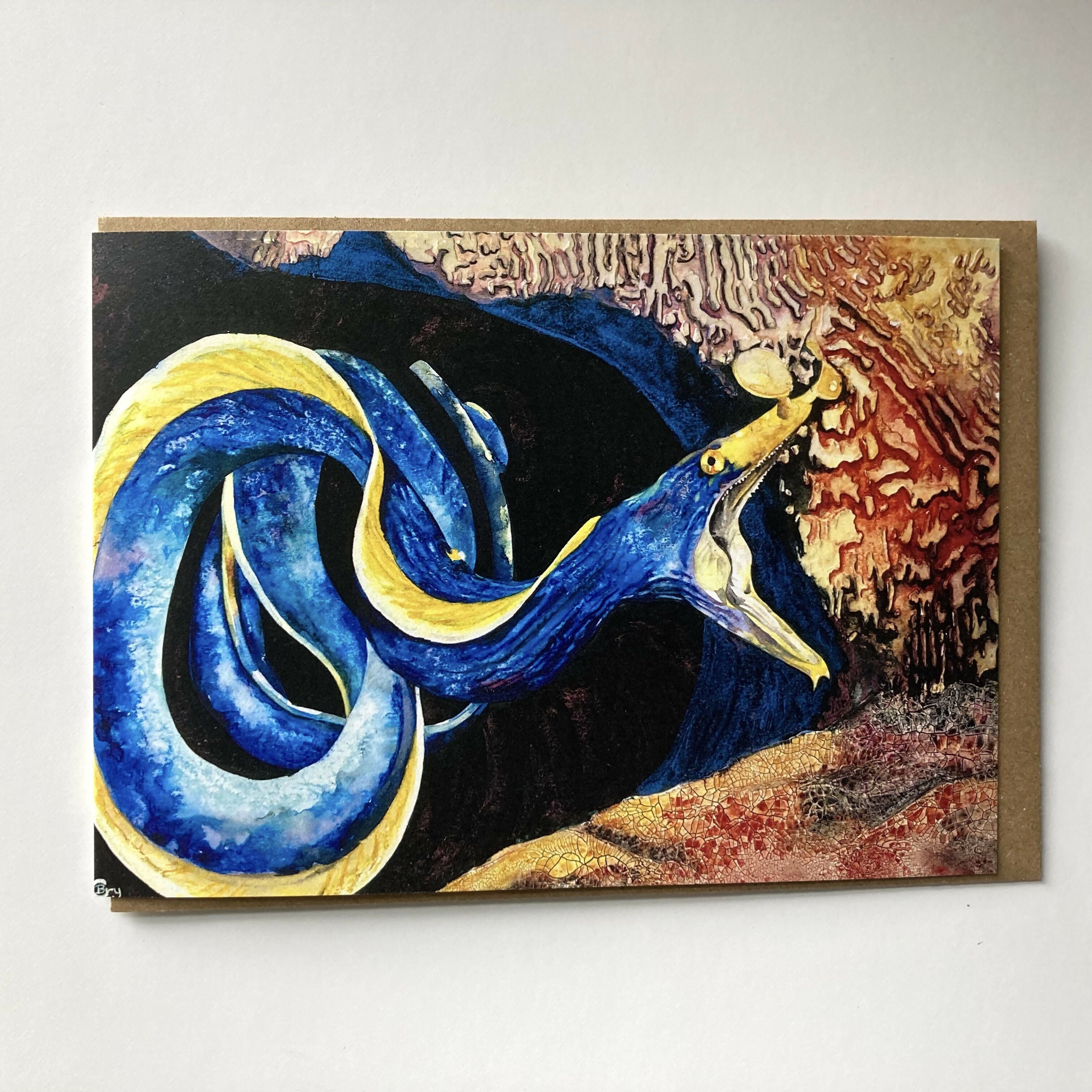 Ribbon eel card front square