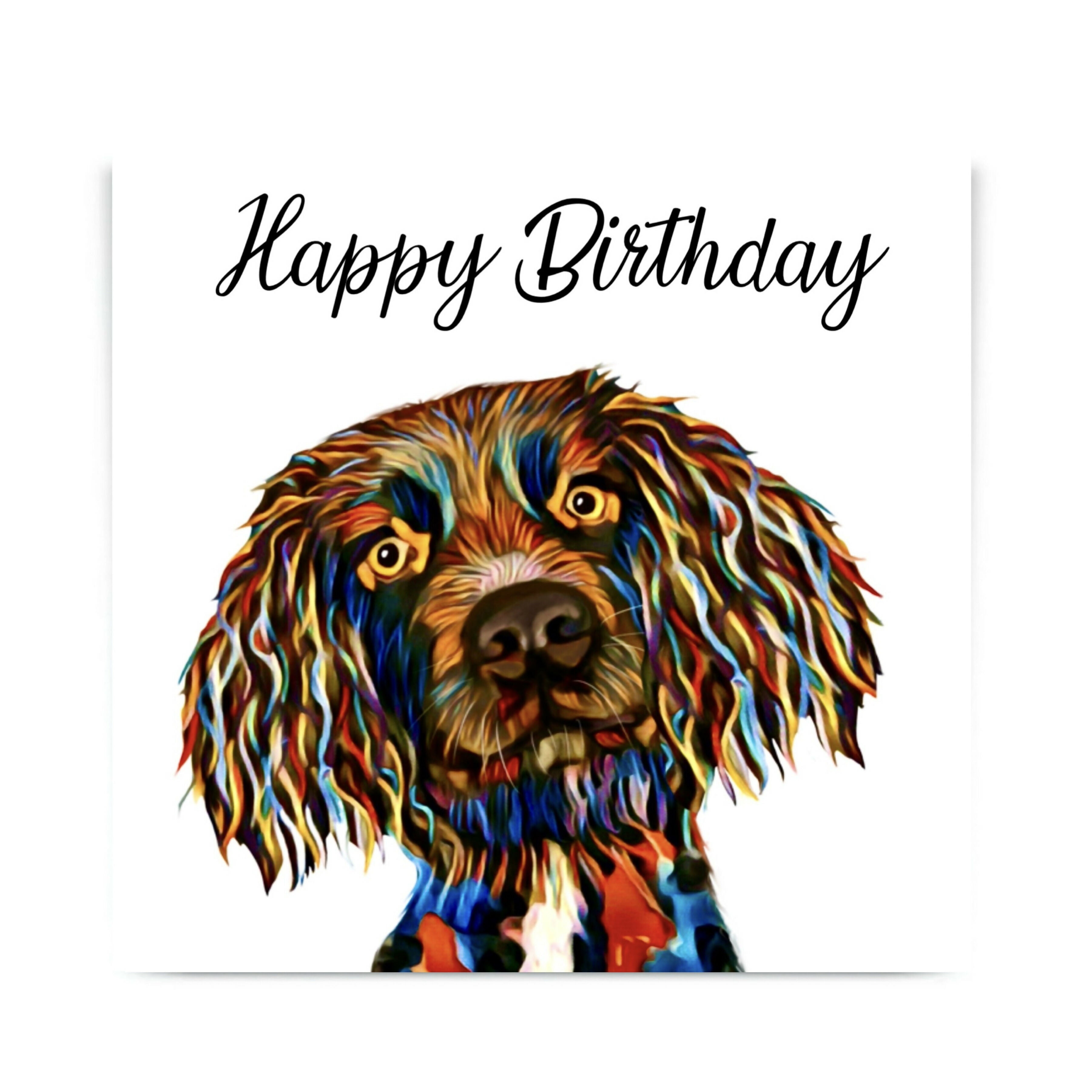 SPANIEL DOG GREETINGS CARD