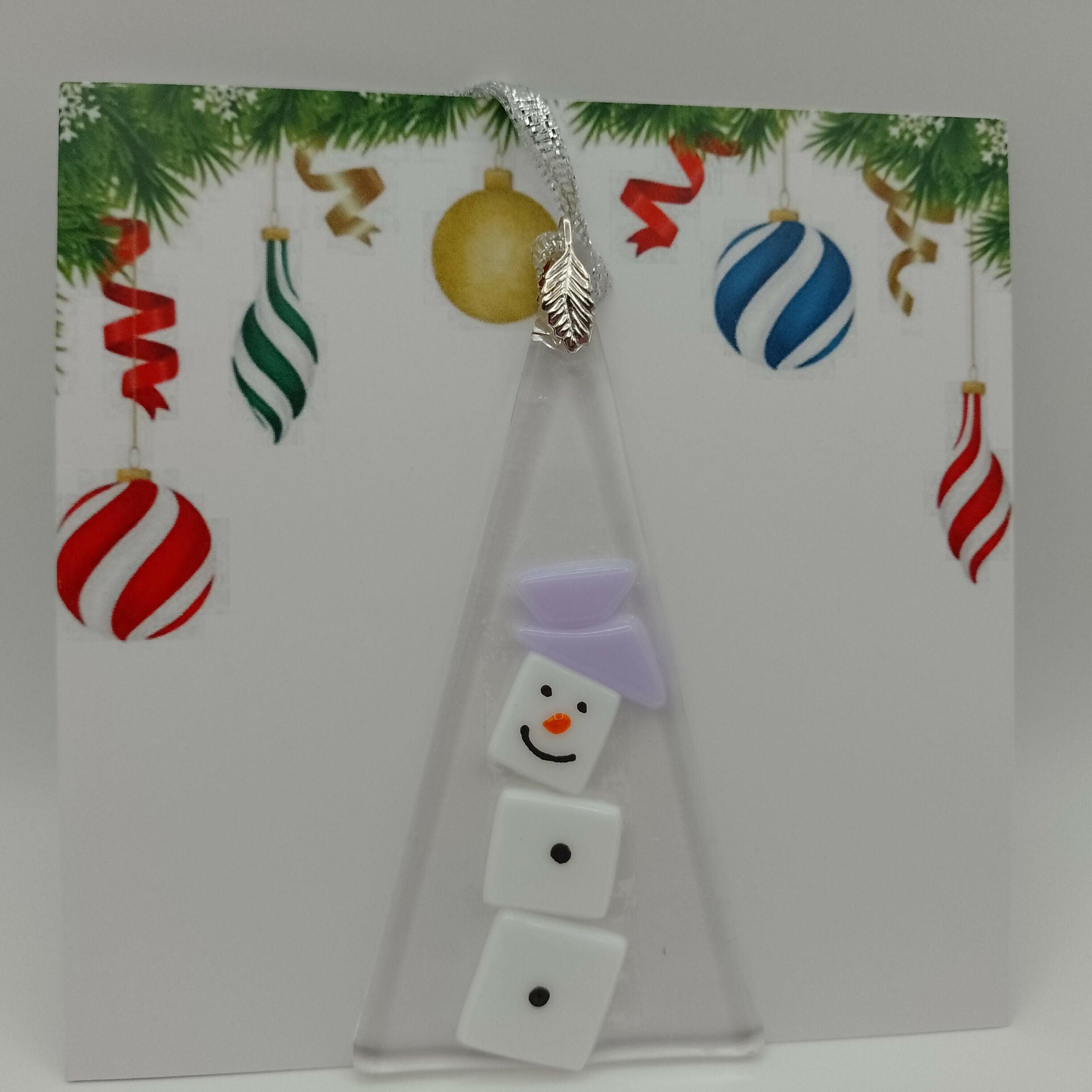 Fused Glass Christmas Card