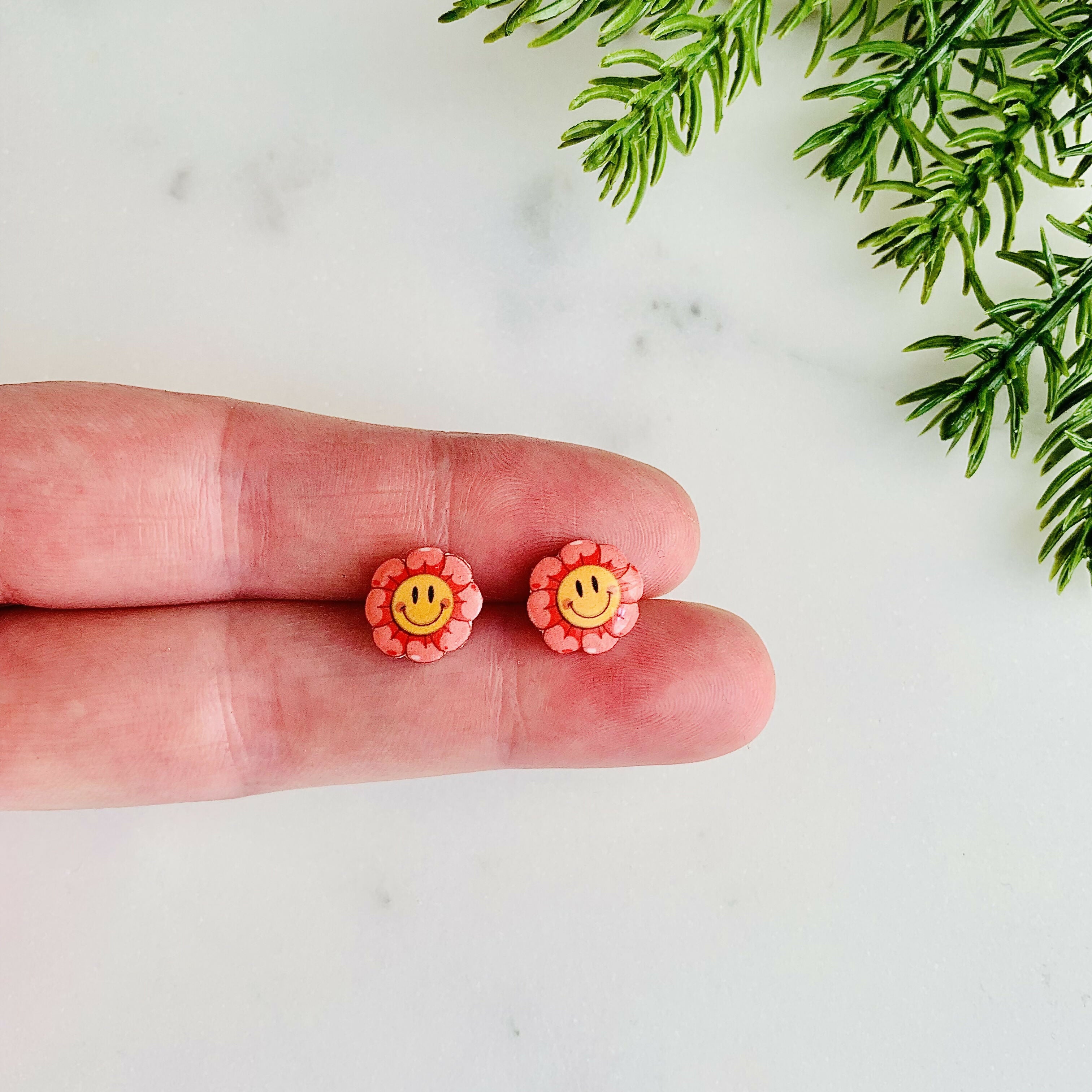 Happy Flower Stud Earrings