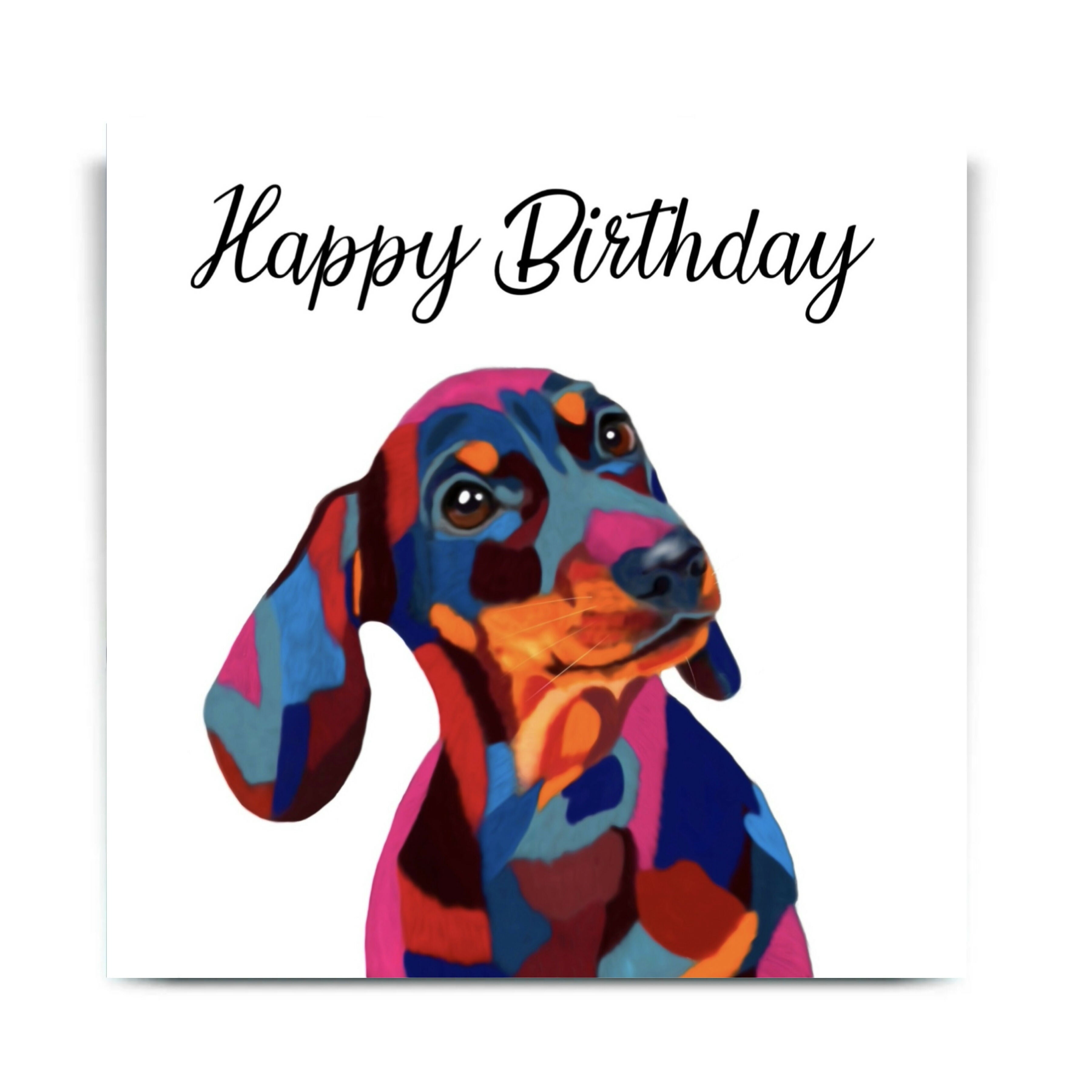 DACHSHUND DOG GREETINGS CARD