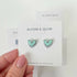 Pastel Heart Studs with Silver Edging | Art & Soul