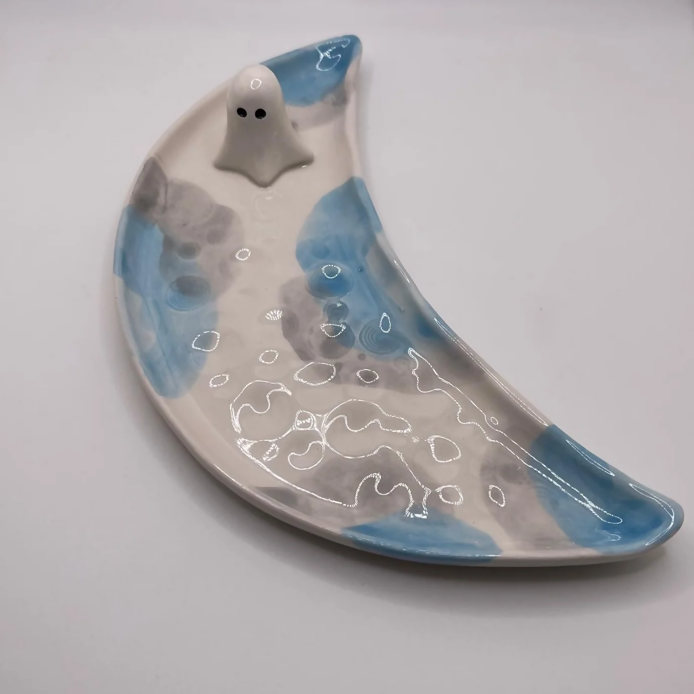 Blue Ghost Moon Plate