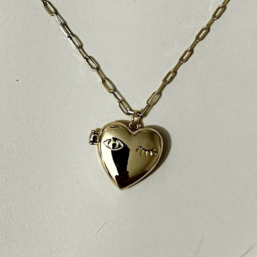 heart locket close up