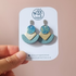 Blue and Gold Earrings