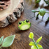 Algae the Frog Wooden Pin – Cute & Rustic Maple Pin | Art & Soul