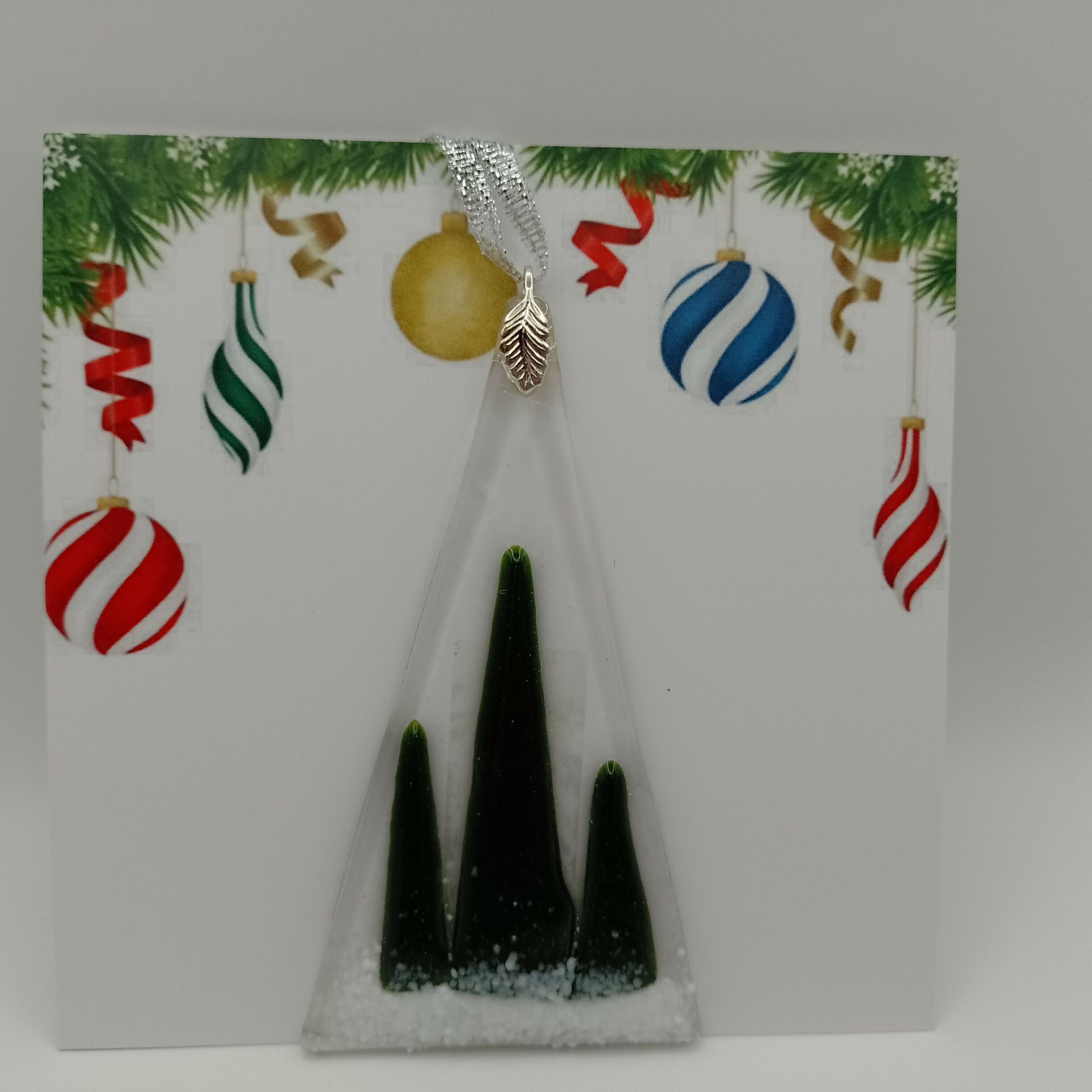 Fused Glass Christmas Card
