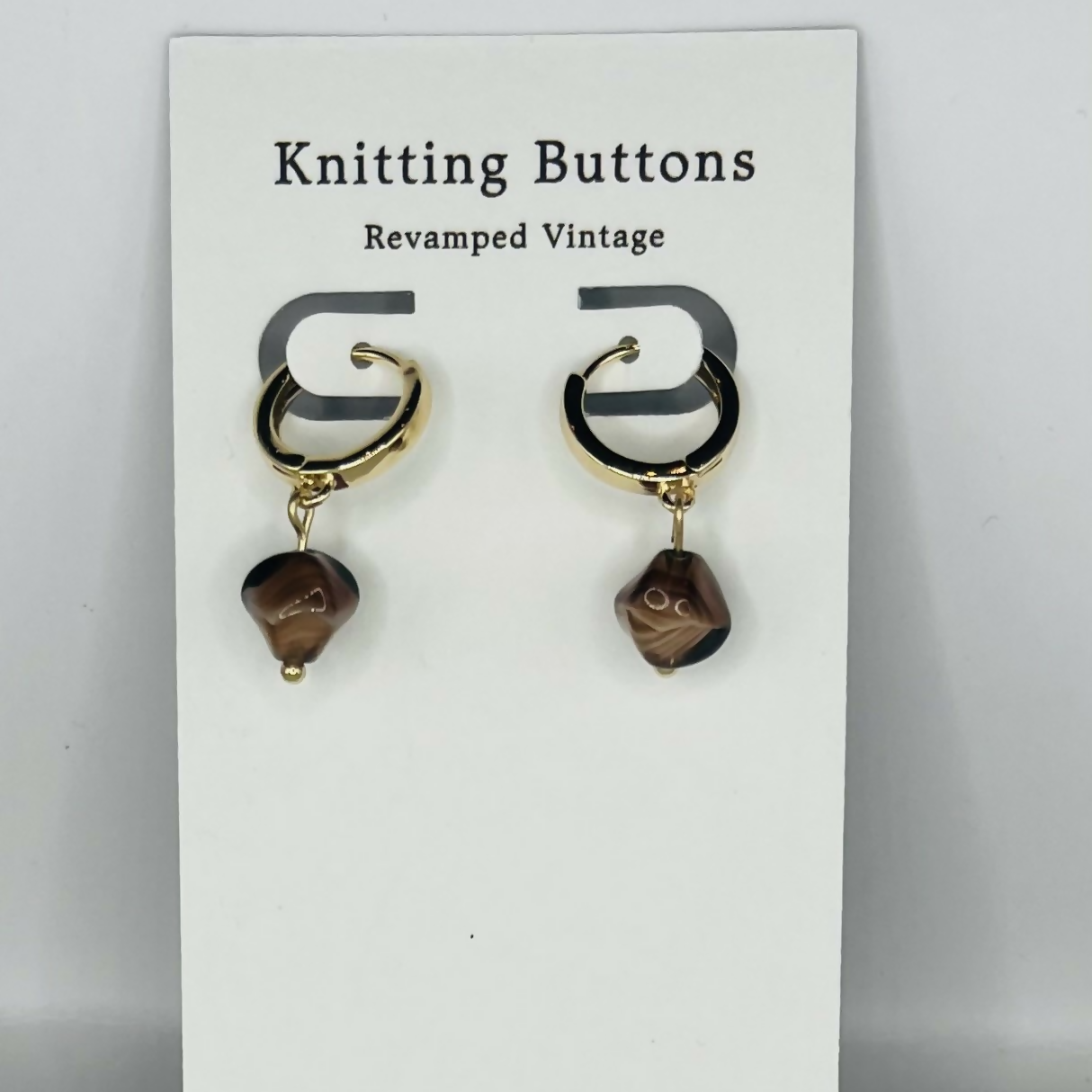 Revamped Vintage Earrings - Huggie Hoop