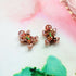 Handmade Glitter Gingerbread Man Resin Stud Earrings