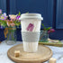 Bee and Spring Flower Bone China Travel Mug