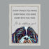 SHIH TZU DOG “Watching You” FRAMED ARTWORK.