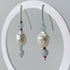 HEALING CRYSTAL & STERLING SILVER EARRINGS WITH BAROQUE PEARLS TO HELP WITH COURAGE