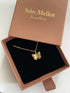 Plain Gold Butterfly Necklace