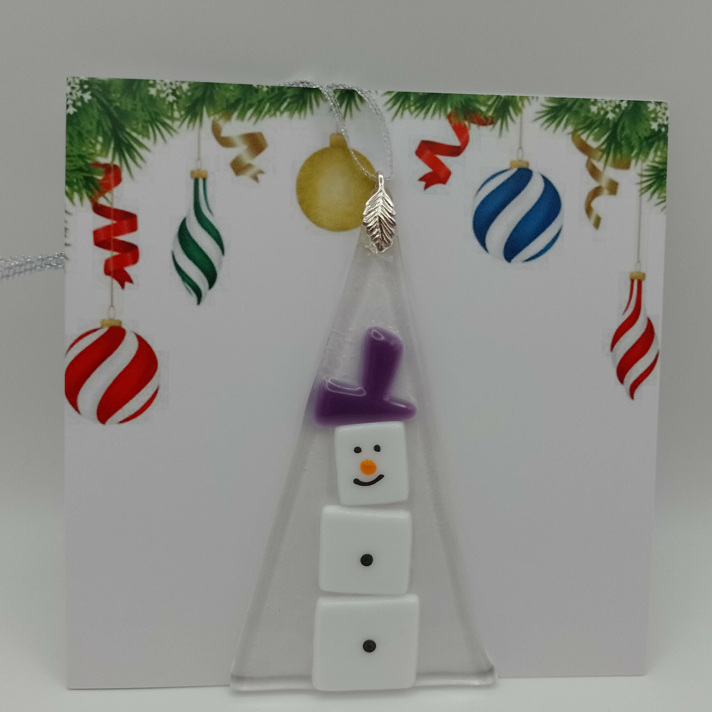 Fused Glass Christmas Card
