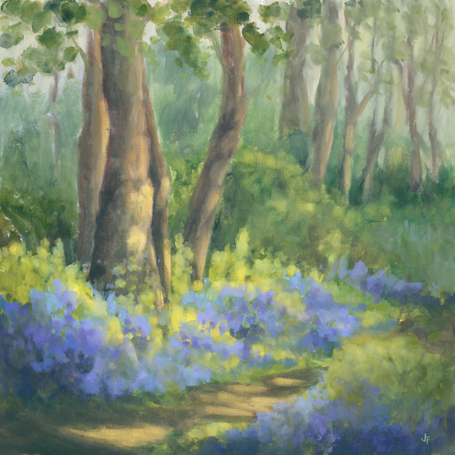 BLUEBELLS IN MY GARDEN - Card