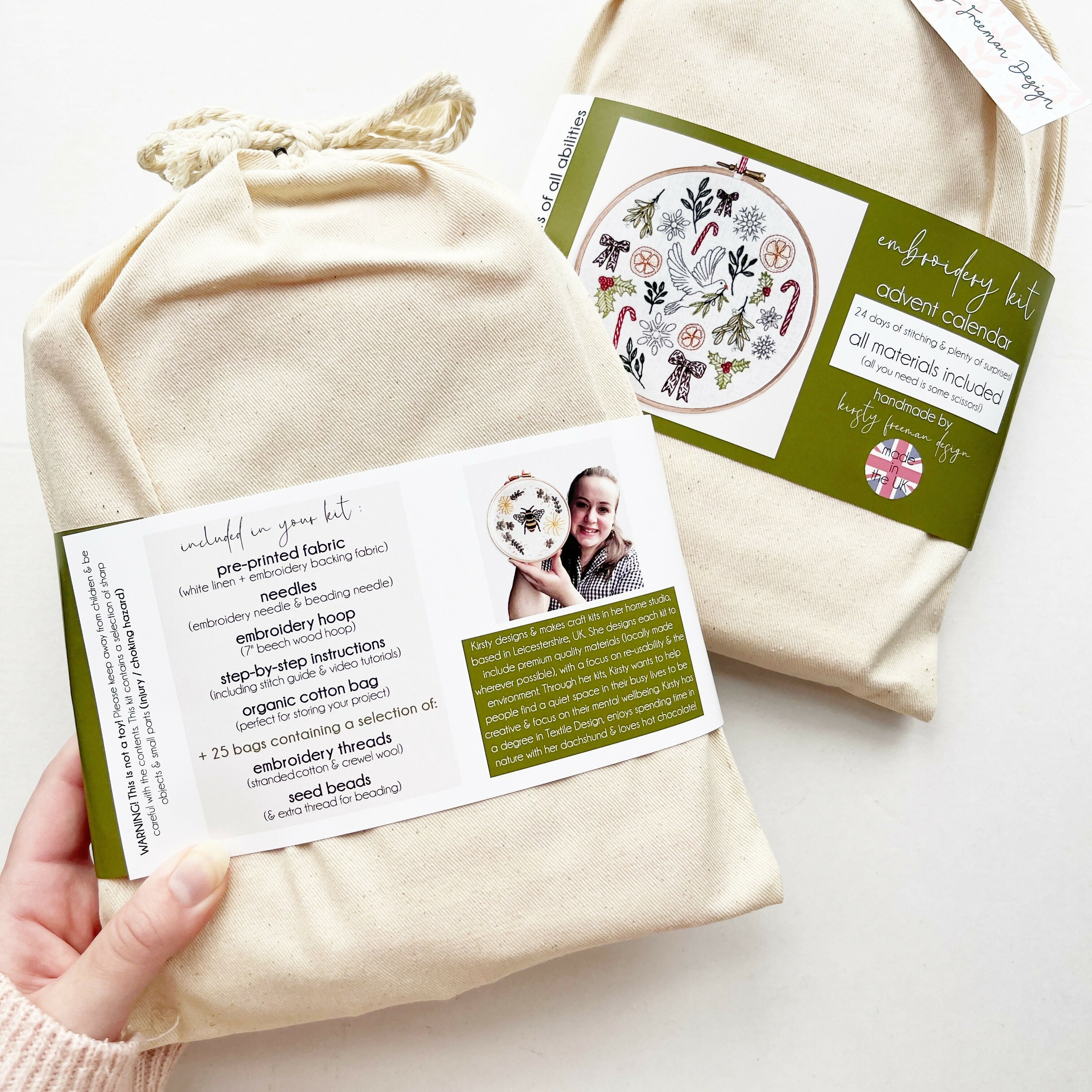 Advent Calendar Embroidery Kit