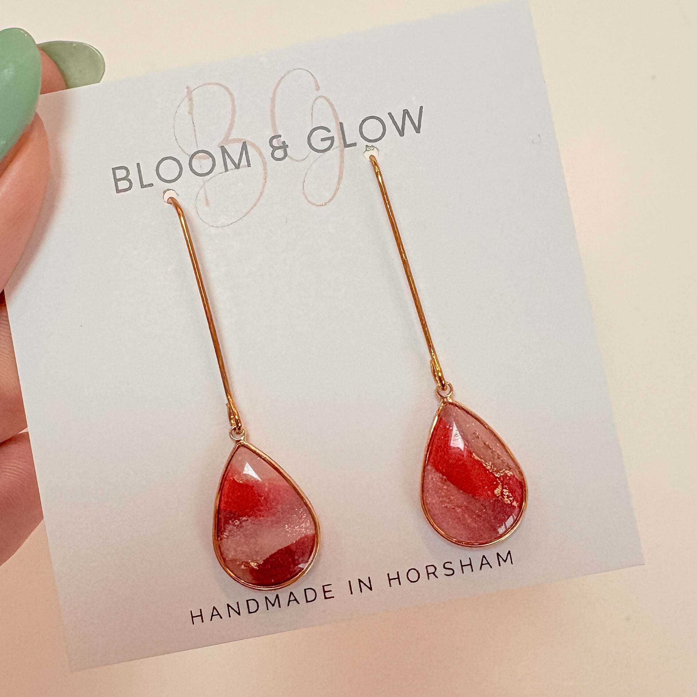 Long Teardrop Earrings