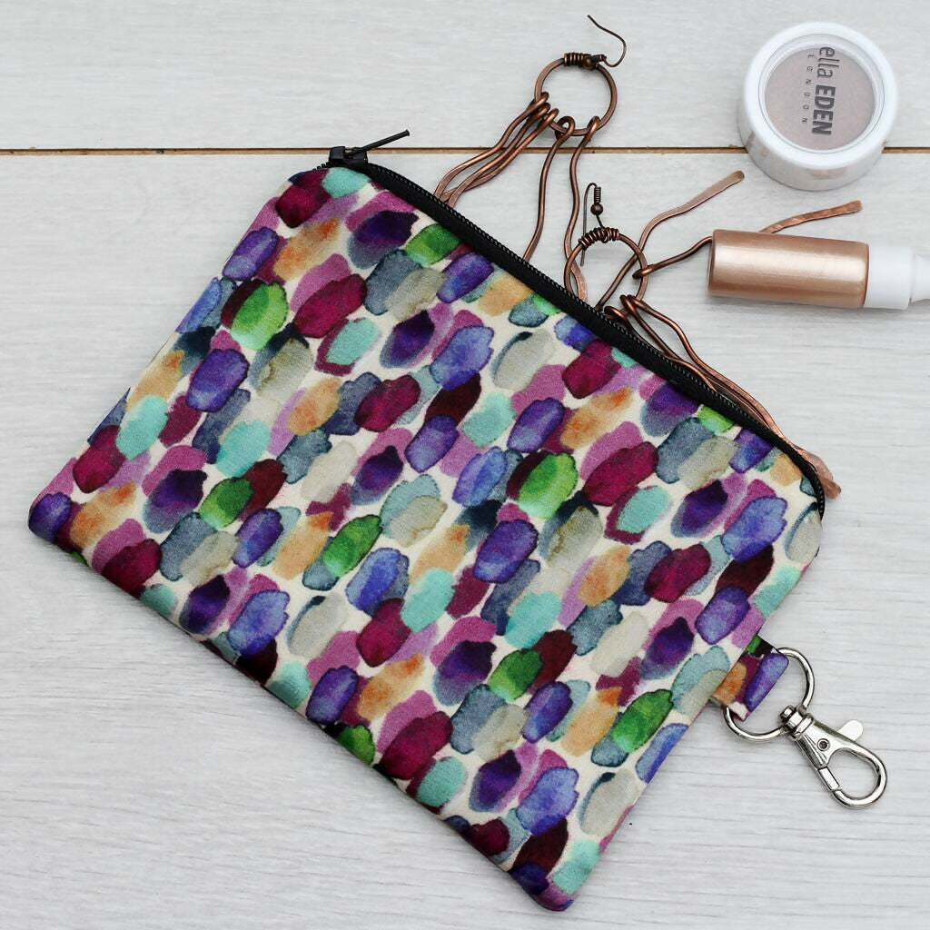 Silk Zipped Coin Purse | Luxurious & Unique | Art & Soul
