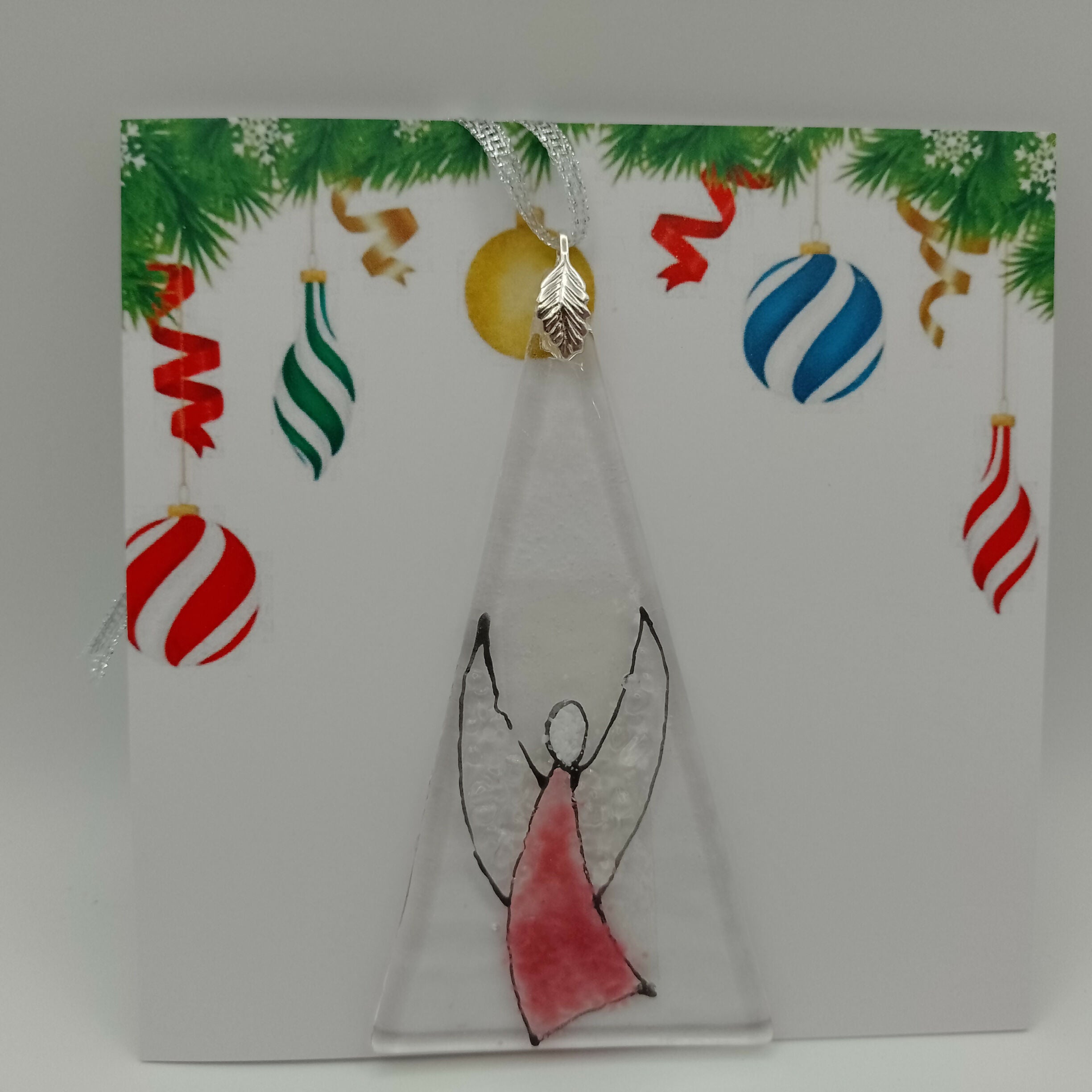 Fused Glass Christmas Card