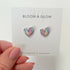 Pastel Rainbow Heart Studs - Handmade & Hypoallergenic | Art & Soul