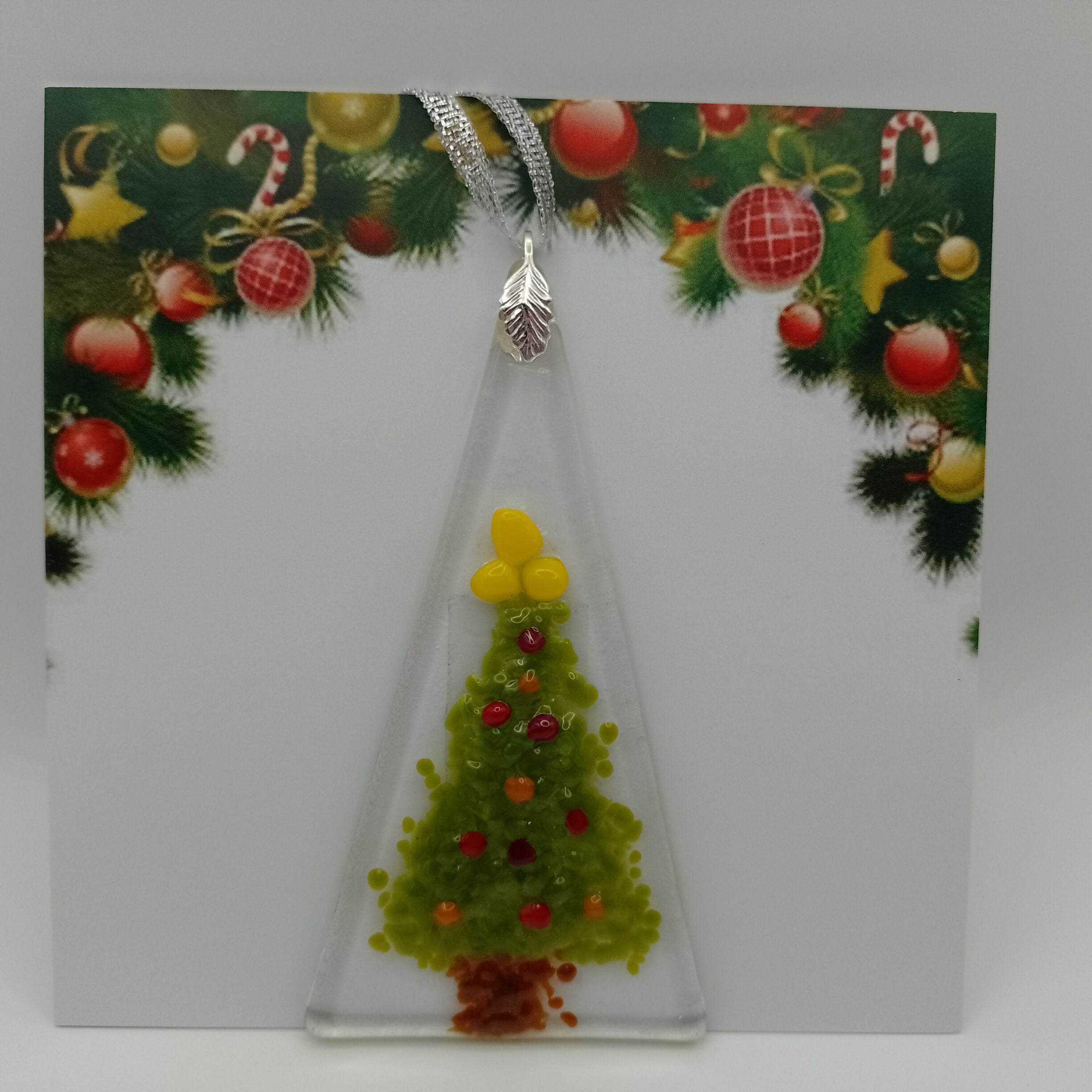 Fused Glass Christmas Card