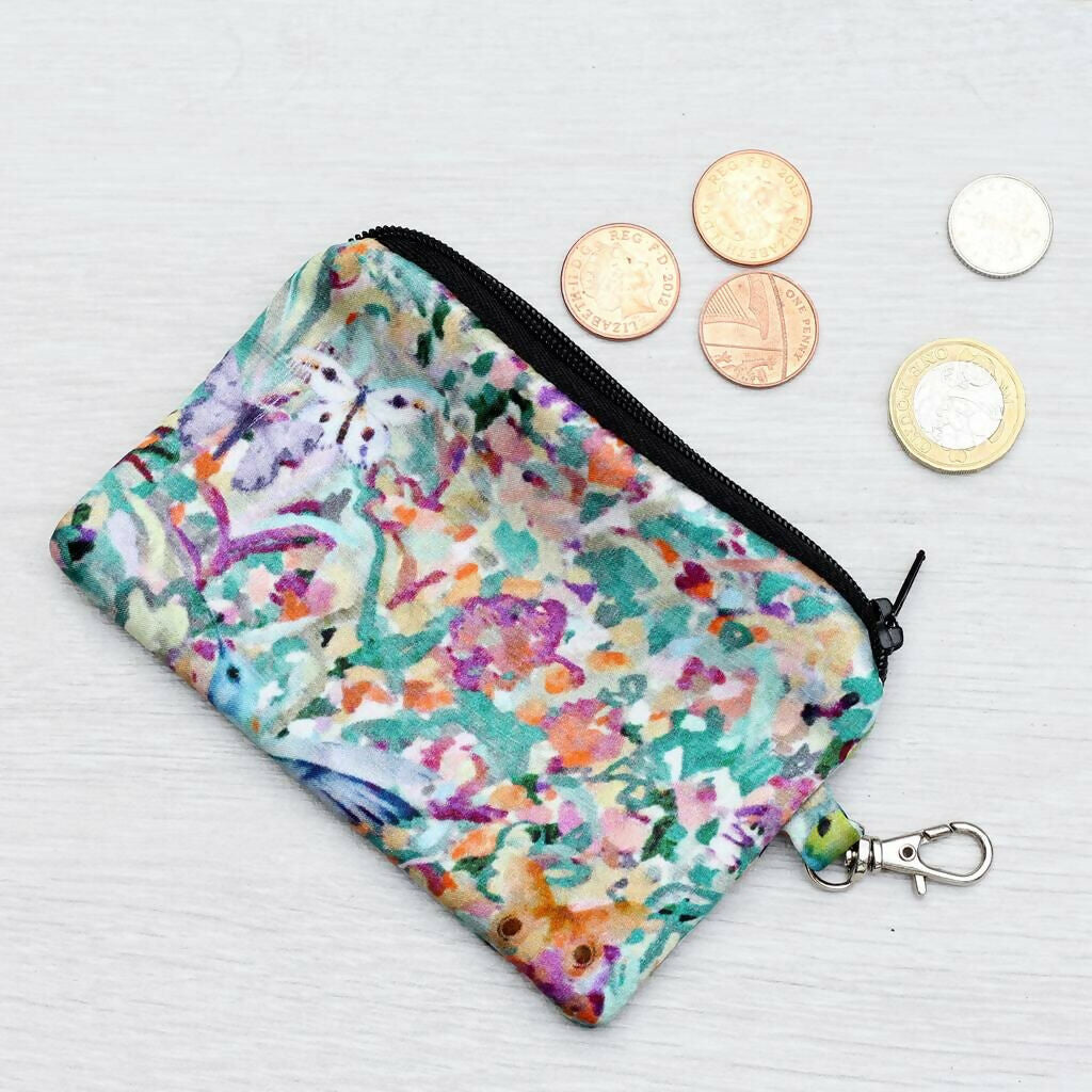 Silk Zipped Coin Purse | Luxurious & Unique | Art & Soul