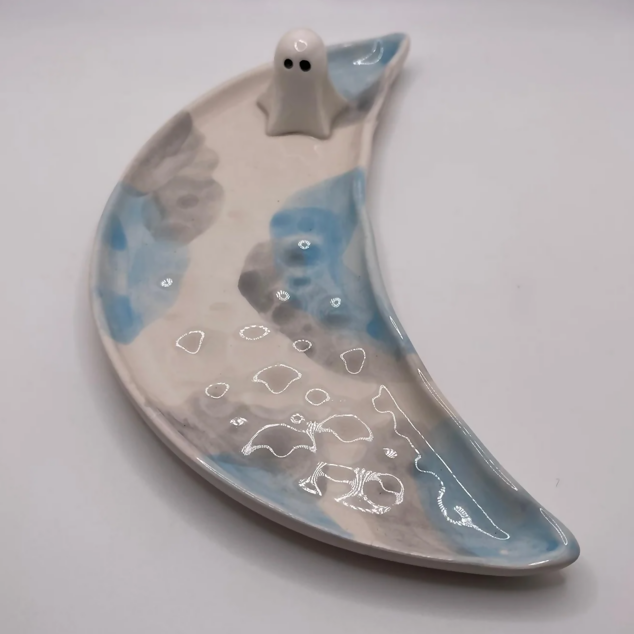 Blue Ghost Moon Plate