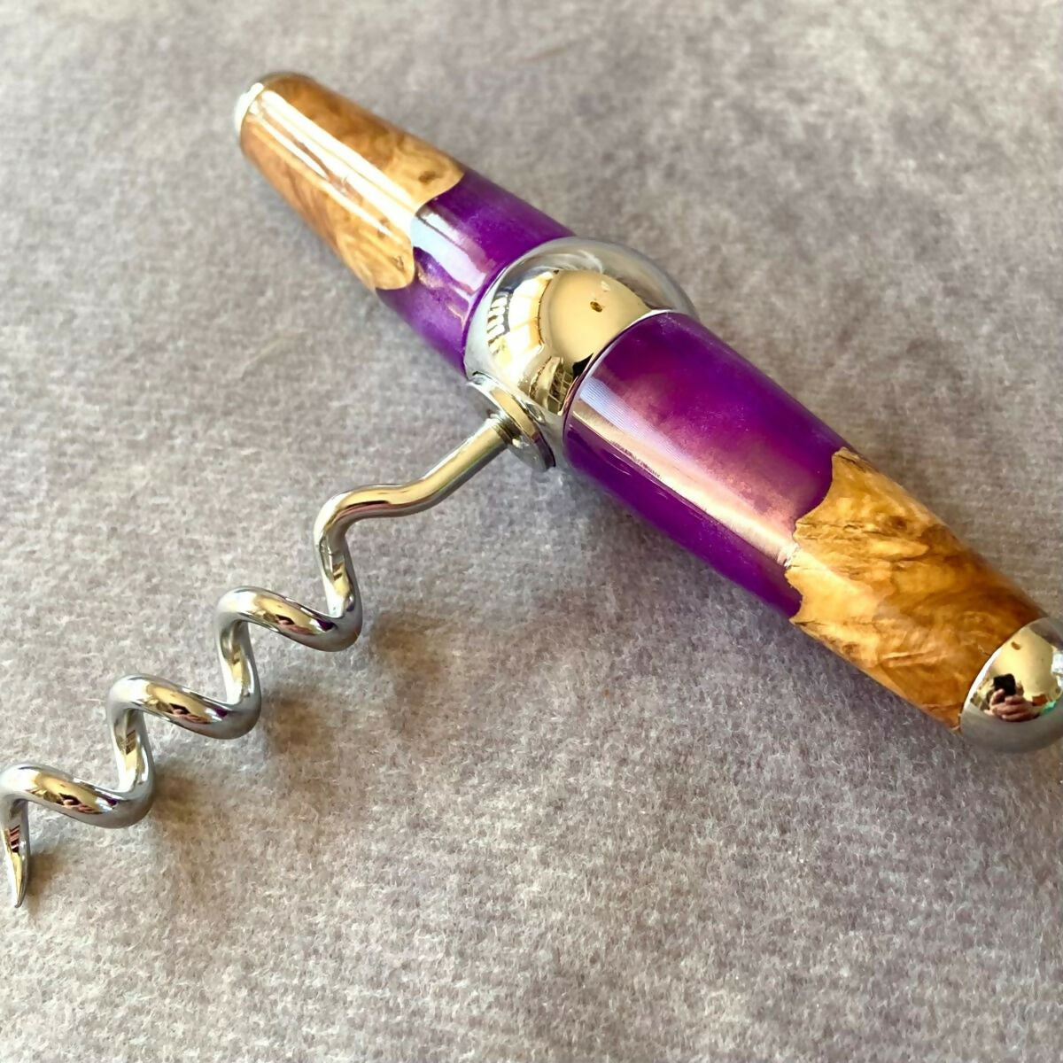 Purple corkscrew