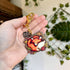 Sleeping Fox Wooden Keyring | Autumnal Leaves | Art & Soul