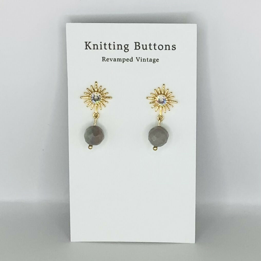 Revamped Vintage Earrings - Deco Stud