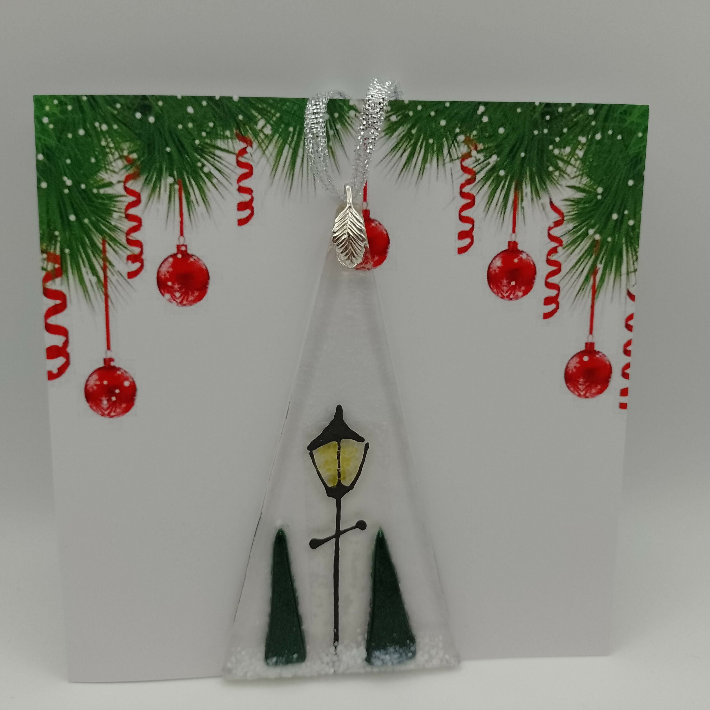 Fused Glass Christmas Card
