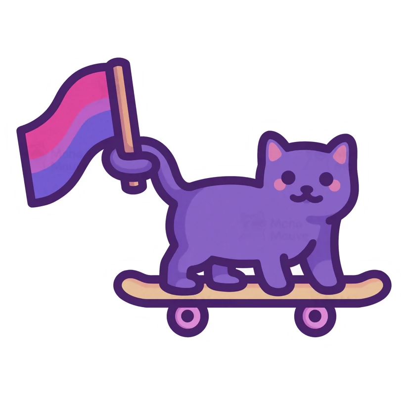 Flag Flying Cat Sticker