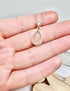Rose Quartz teardrop necklace
