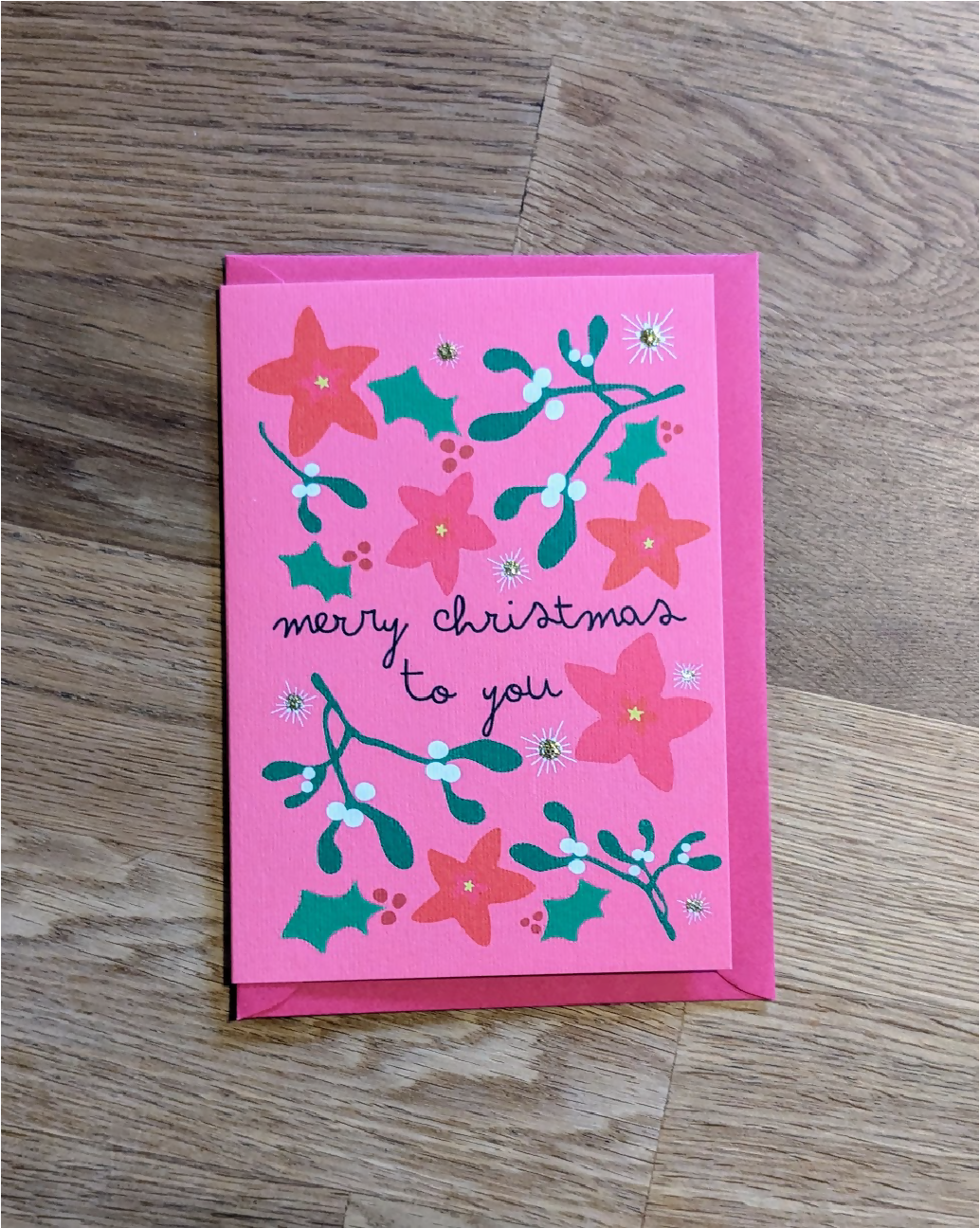 Christmas foliage card pic