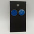 Dark Blue Circle Enamel Stud Earrings
