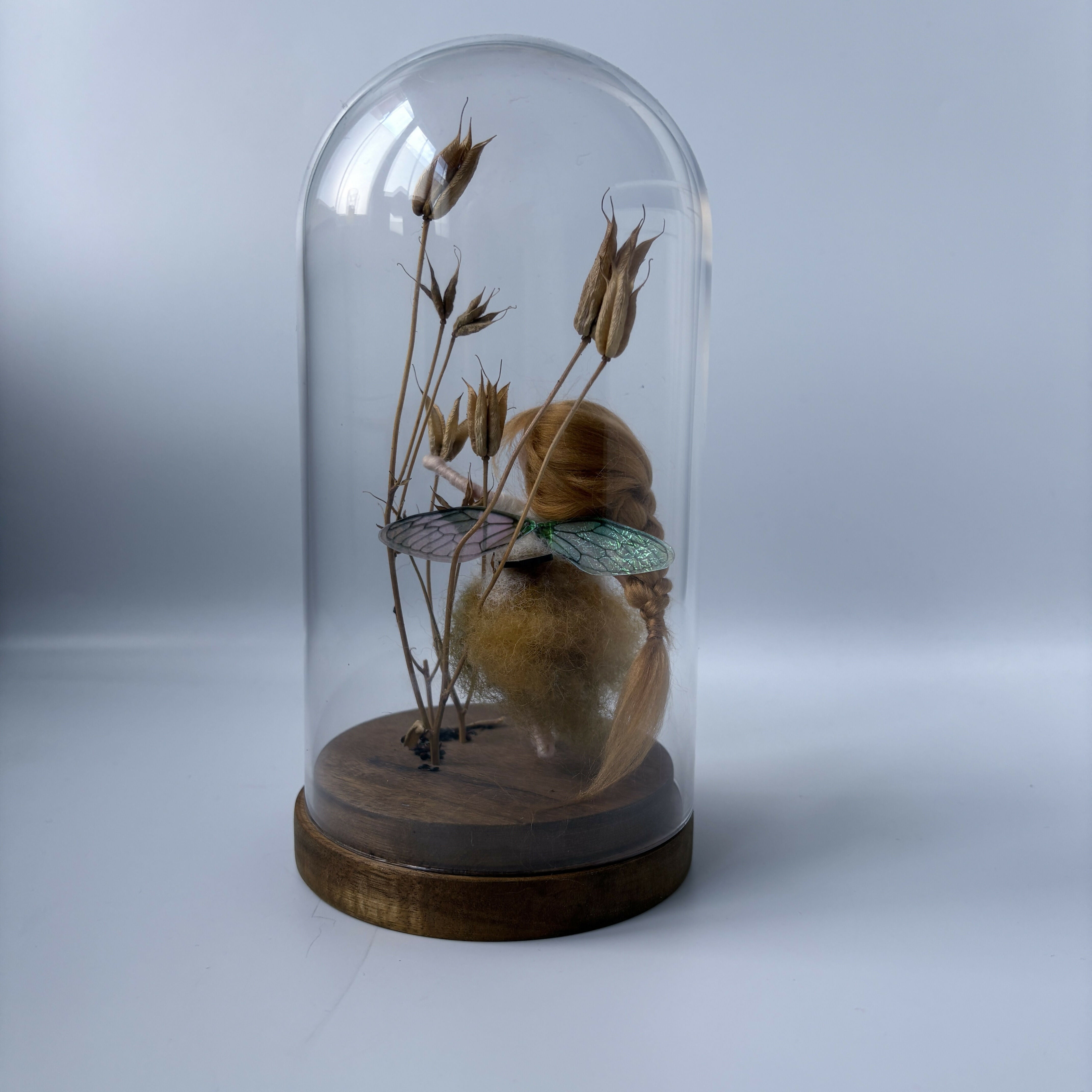 Flowers whisper beauty to the world, even as they fade, wilt and fall - Felted Fairy