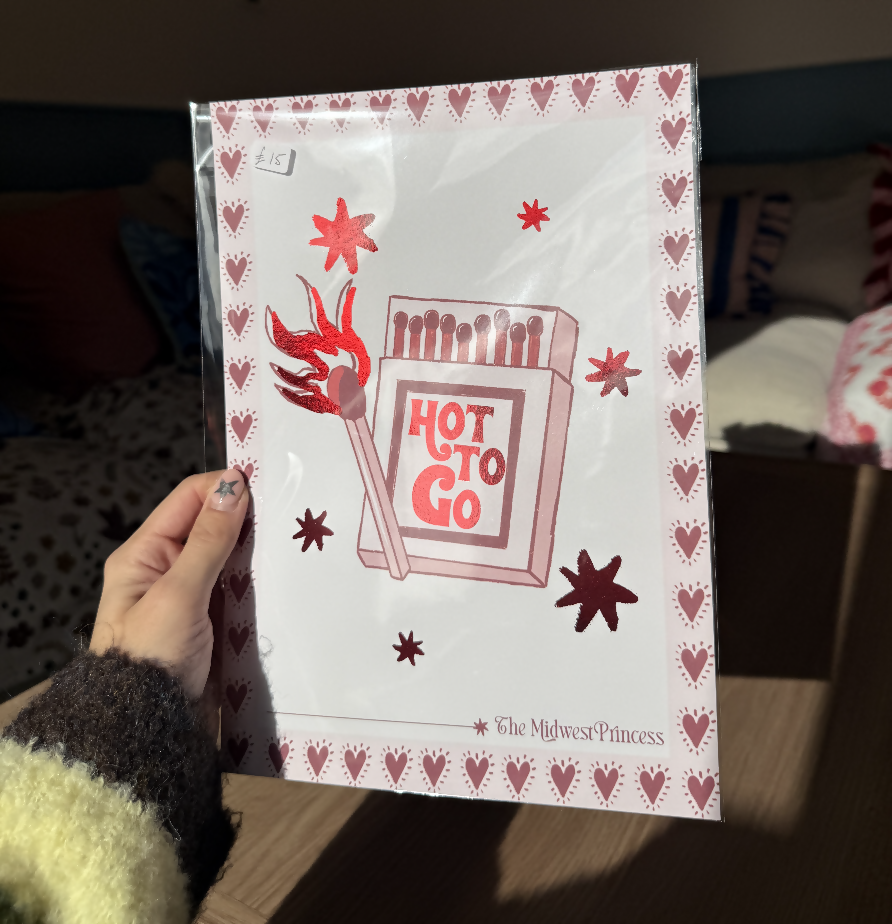 Hot To Go Matchbox Illustrated Midwest Princess Print